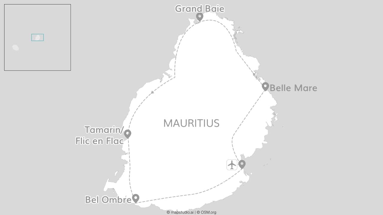 Mauritius Inselabenteuer: Zu Wasserfällen & Siebenfarbiger Erde