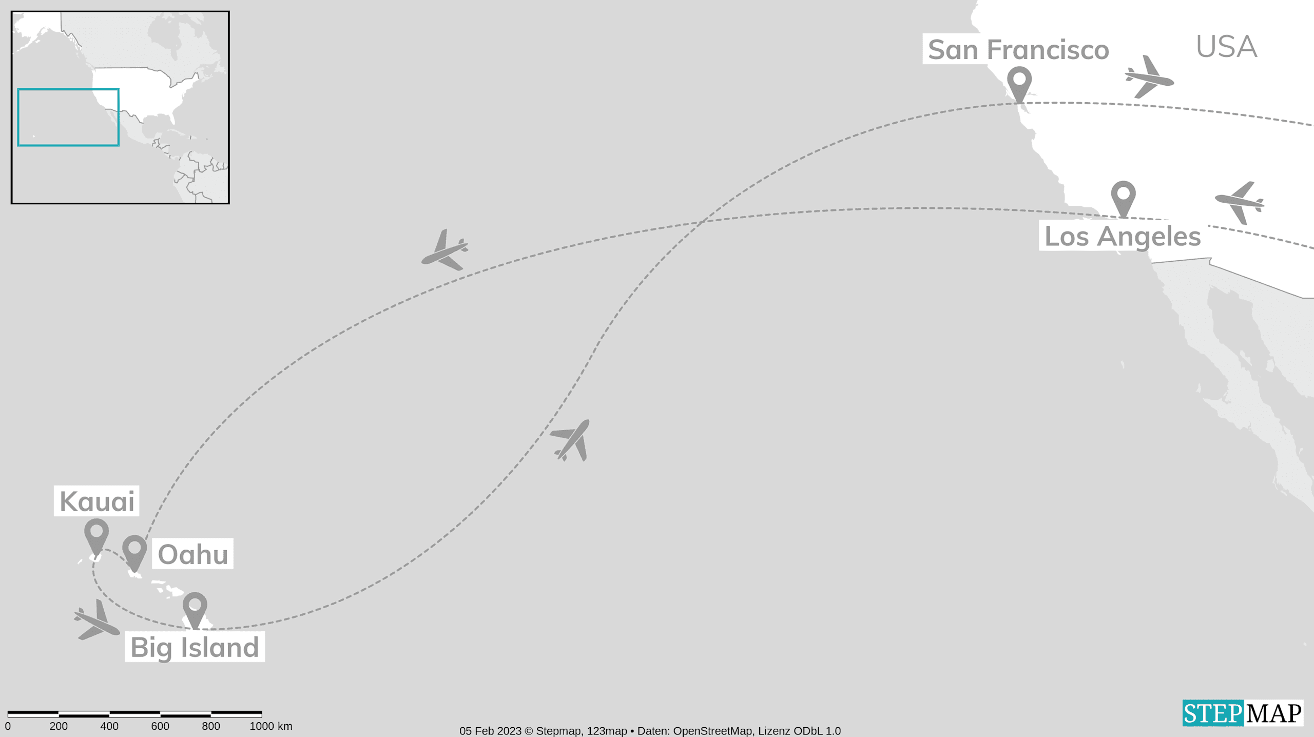 California to Hawaii: Inselhopping mit L.A. & San Francisco