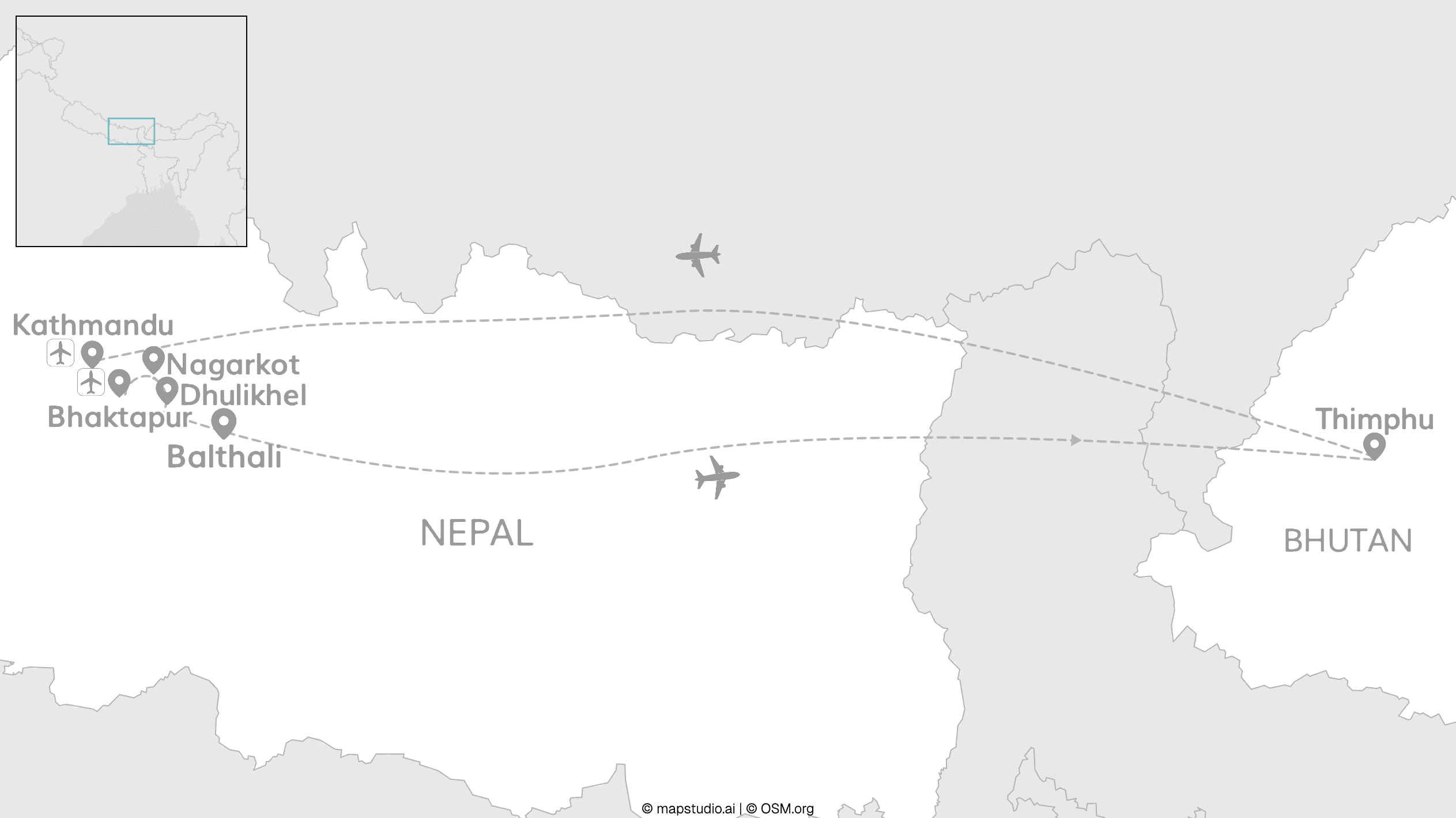 Nepal & Bhutan: Durch den Himalaya zum Tigernest